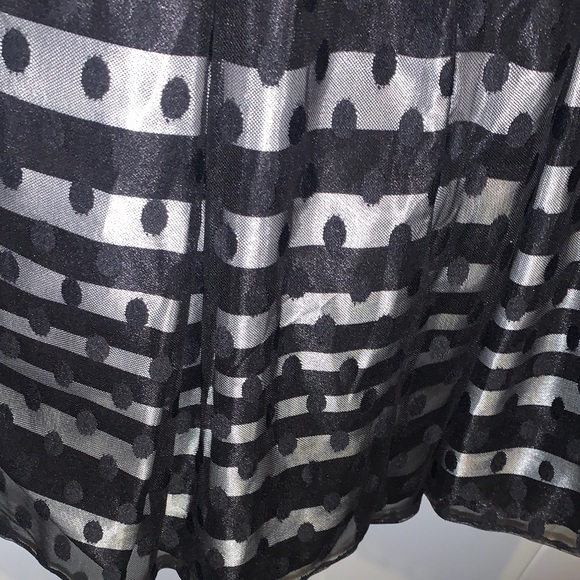 R&K Black and Gray Striped Midi Dress - Picture 12 of 15